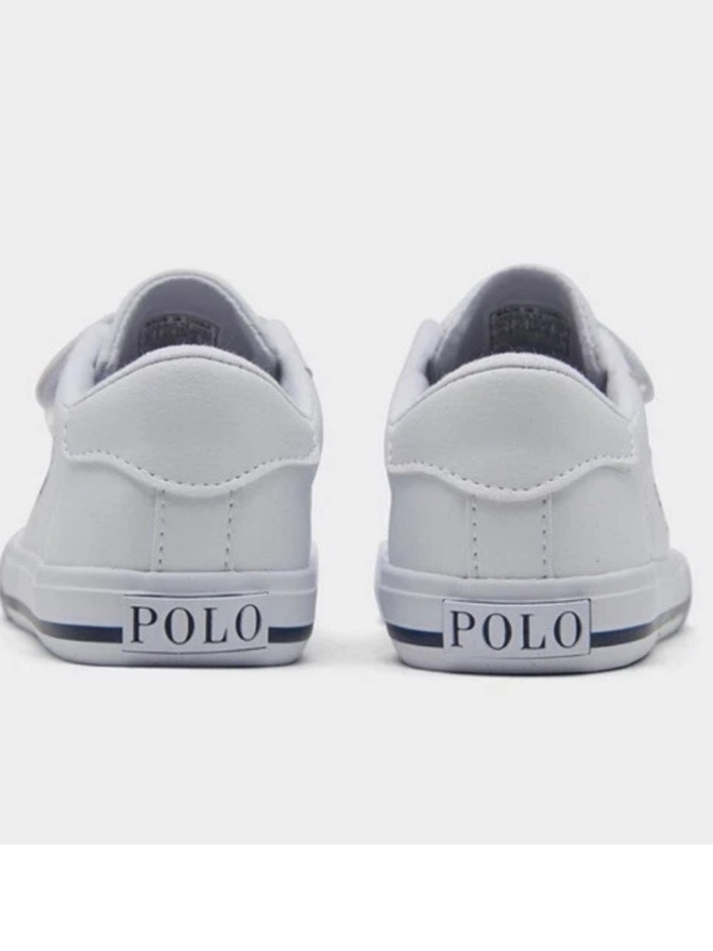 Polo Ralph Lauren Hook & Loop Toddler Boys Easten II EZ White Blue Sneaker 10T - Picture 7 of 11